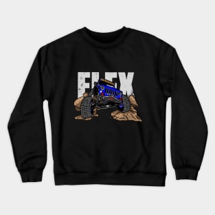 Blue Jeep Flex Crewneck Sweatshirt